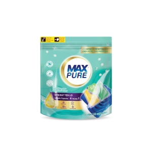 Túi 30 Viên Giặt Tiện Lợi Maxpure 4in1- Công Nghệ Carezyme Hương Huyền Thoại