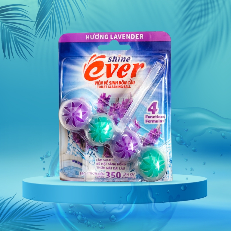 Viên Treo Bồn Cầu Evershine 54GR Hương Lavender sử dụng lên đến 350 lần xả