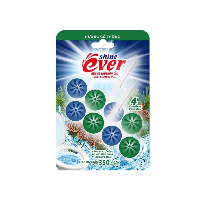 Viên treo bồn cầu Evershine Hương Gỗ Thông sử dụng lên đến 350 lần xả