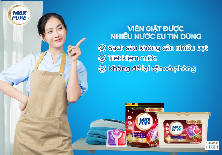 Viên giặt tiện lợi Maxpure