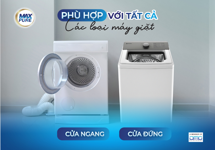 Viên giặt Maxpure phù hợp tất cả máy giặt