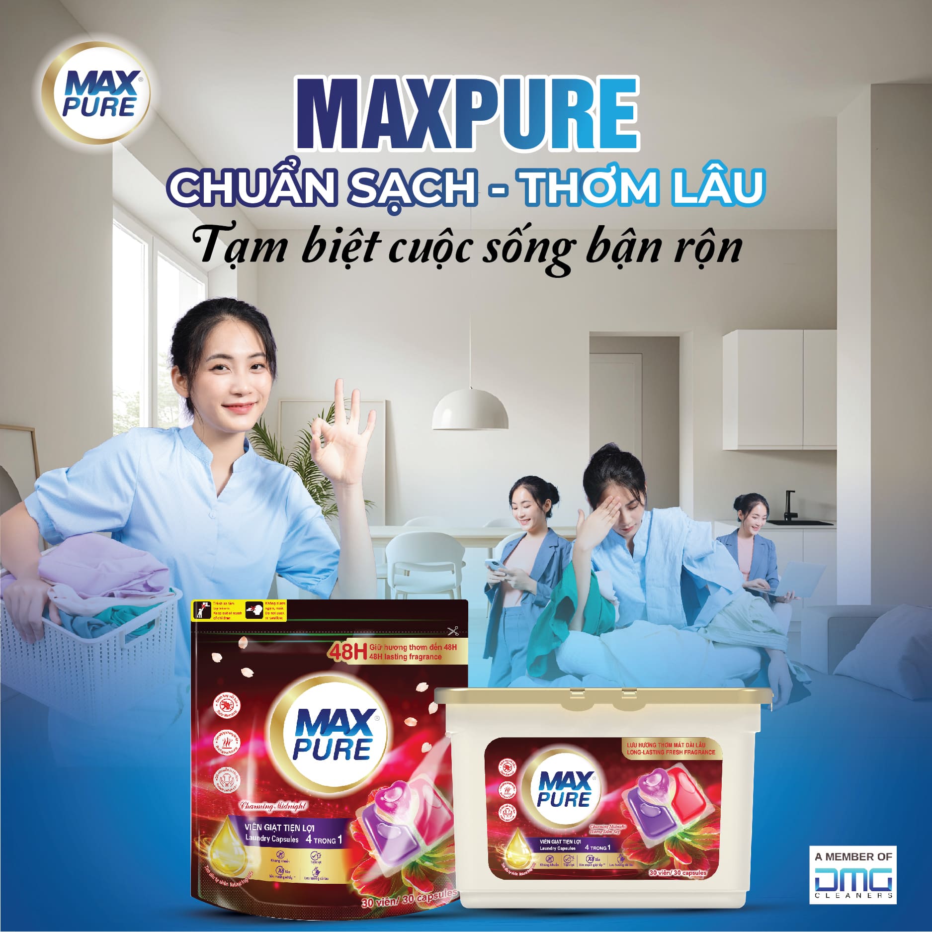 MaxPure – Bí quyết giữ quần áo luôn như mới của người thông thái