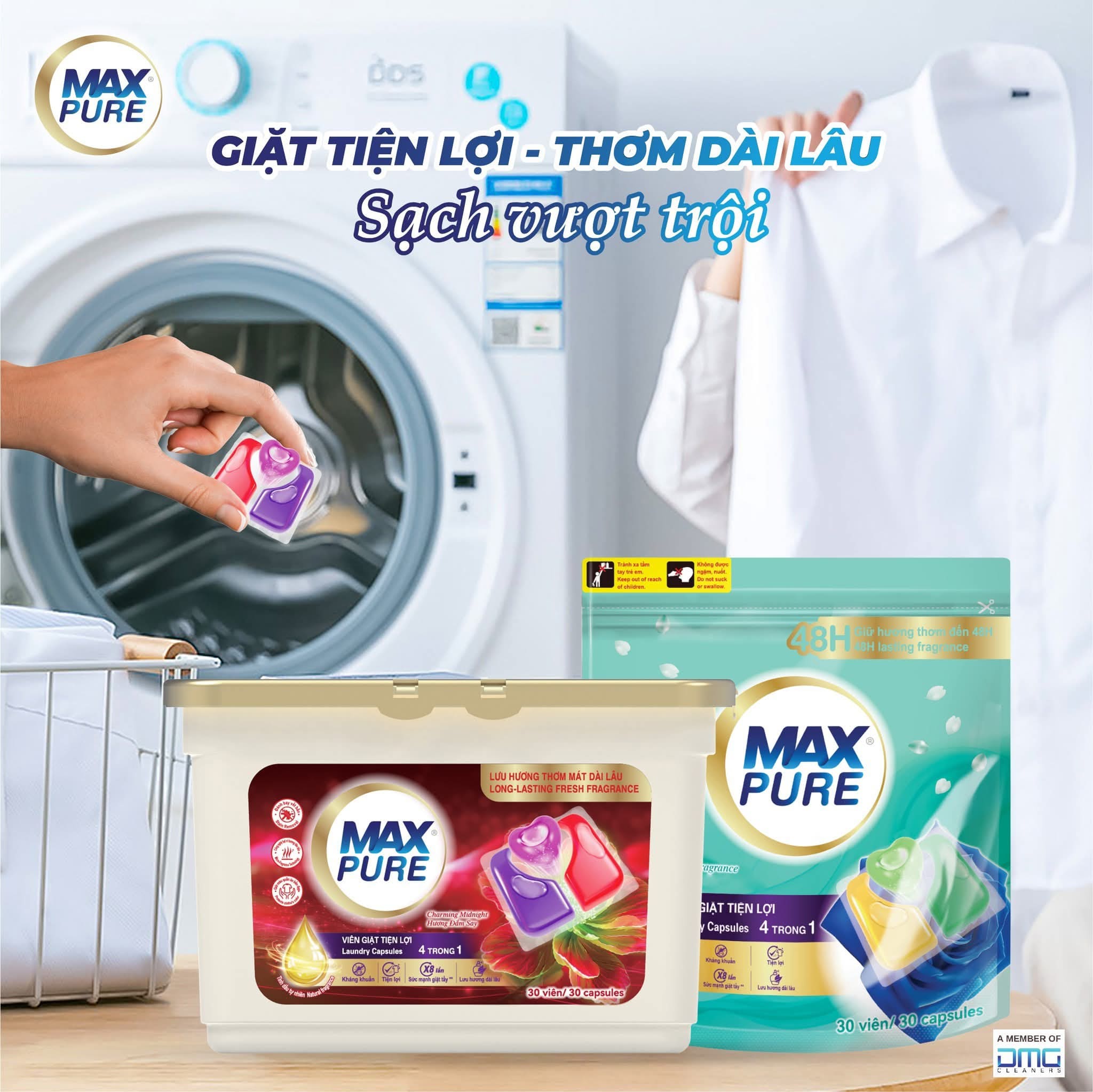 MaxPure – Bí quyết giữ quần áo luôn như mới của người thông thái