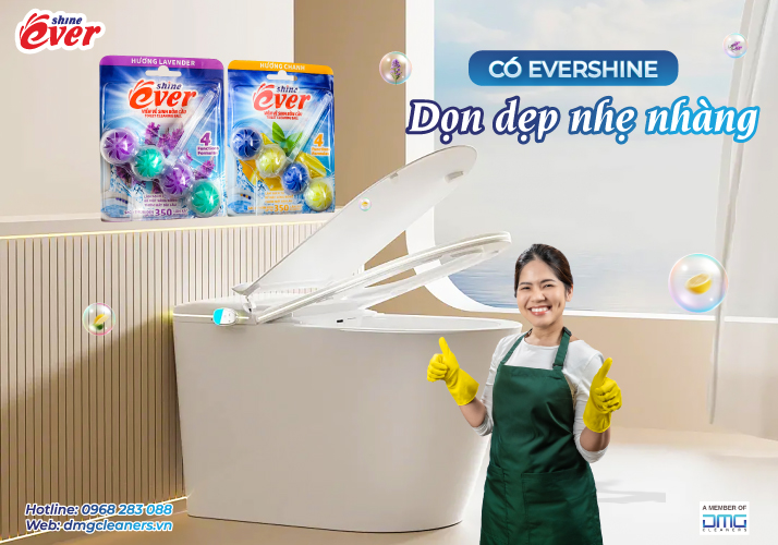 Giữ không gian luôn sáng sạch với viên treo bồn cầu