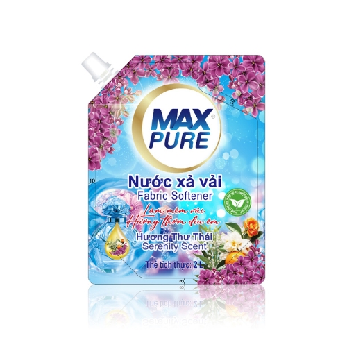 Túi Nước Xả Vải Maxpure Hương Thư Thái 2L