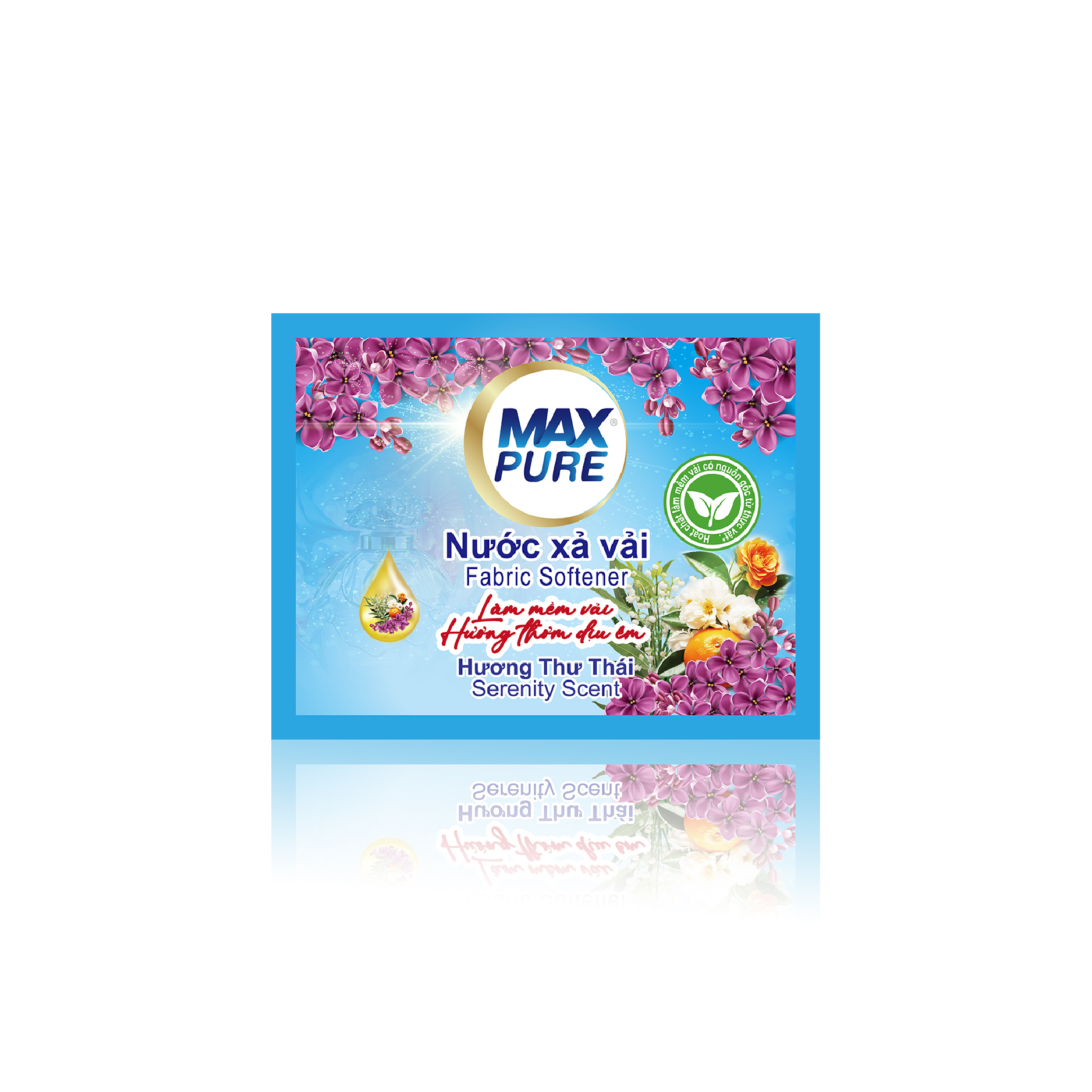 Dây Nước Xả Vải Maxpure Hương Thư Thái 10 Gói 20ML