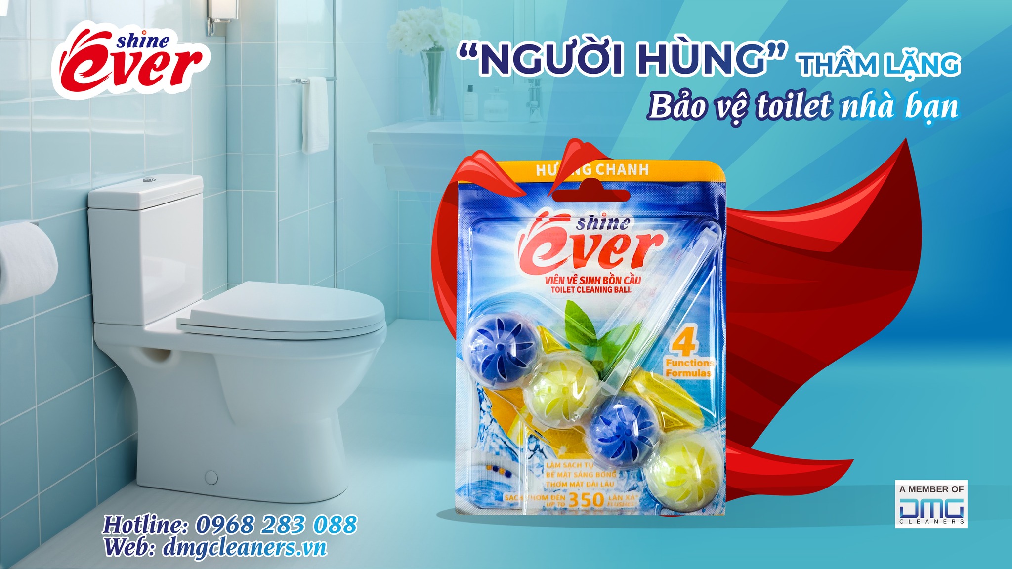 Viên treo bồn cầu Evershine – Giải pháp vệ sinh thông minh cho gia đình hiện đại