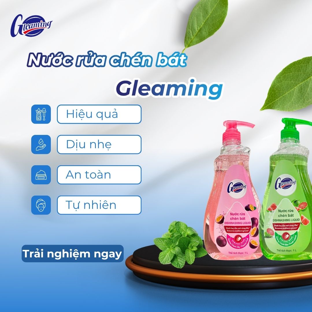9 công dụng làm sạch bất ngờ của nước rửa bát Gleaming