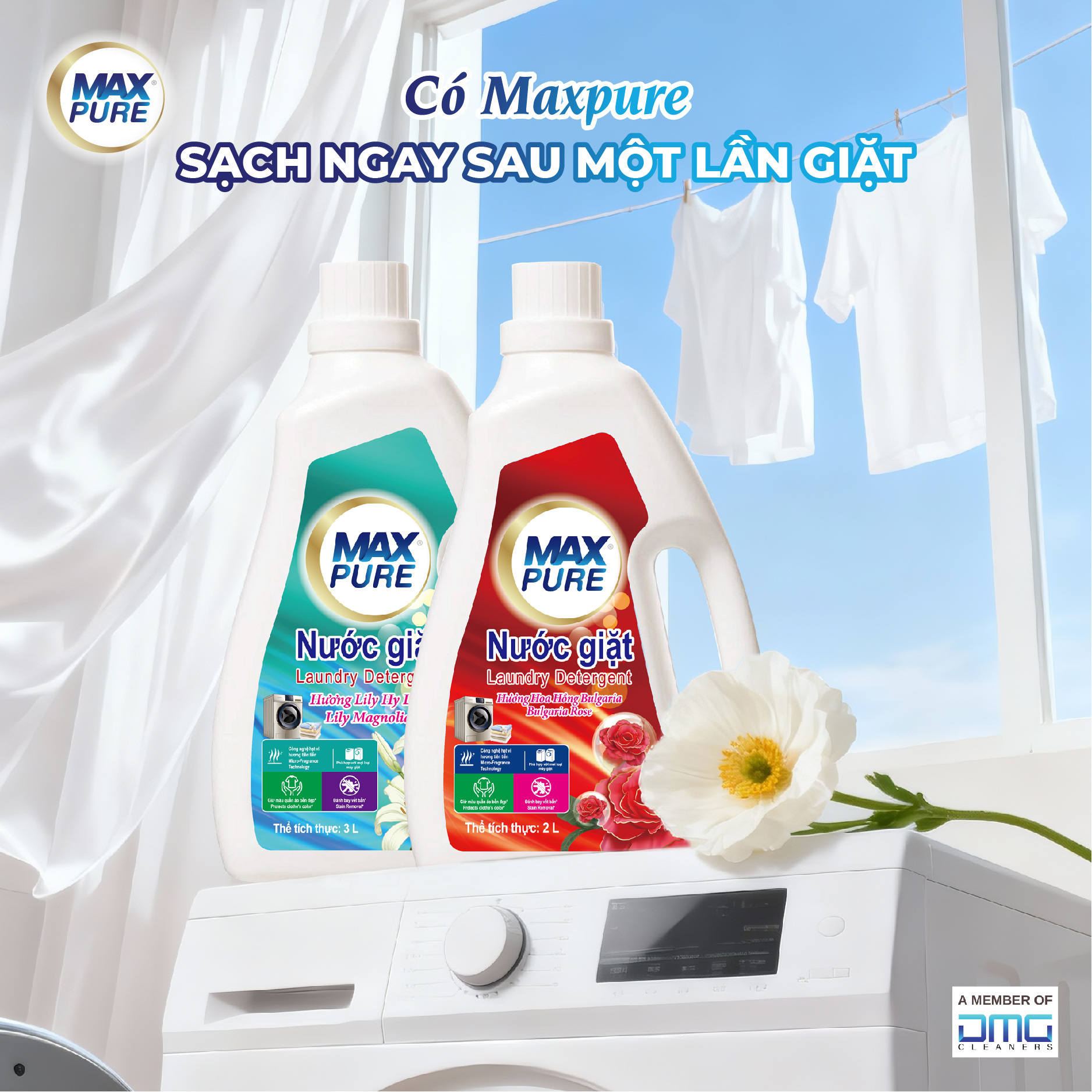 MaxPure - Sản phẩm giặt giũ hàng đầu cho gia đình hiện đại