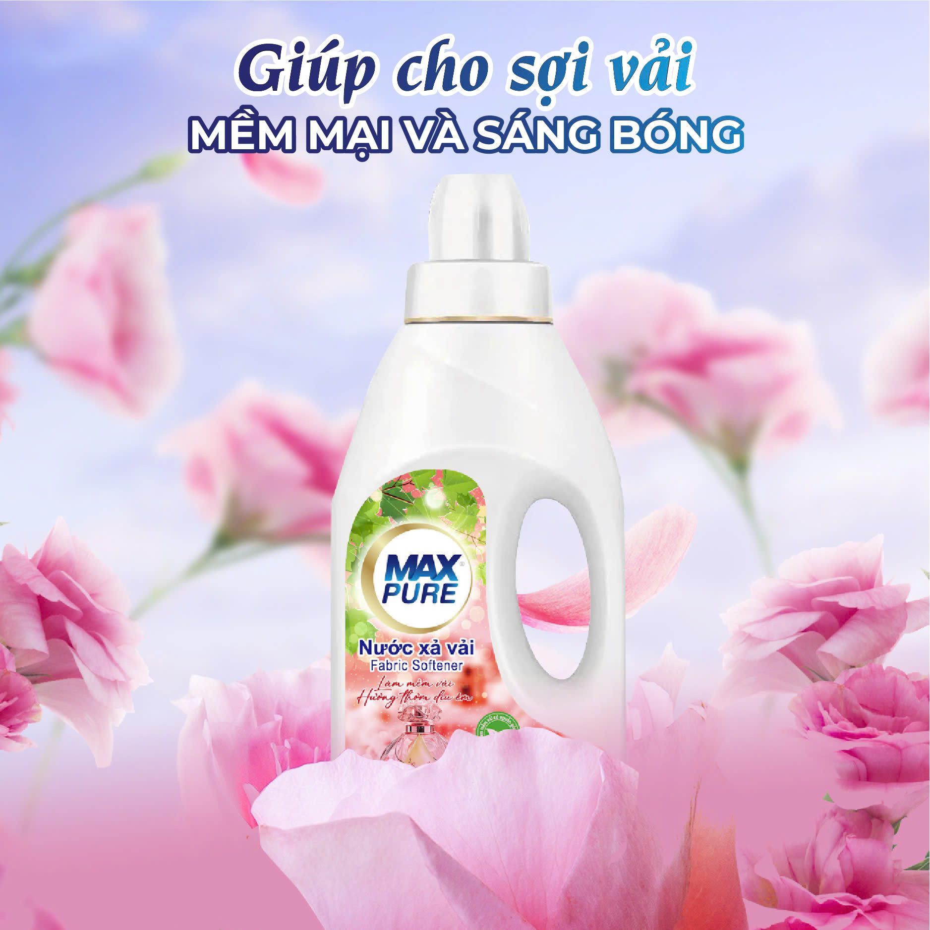 Nước xả vải Maxpure - Lựa chọn thông minh cho gia đình thông thái