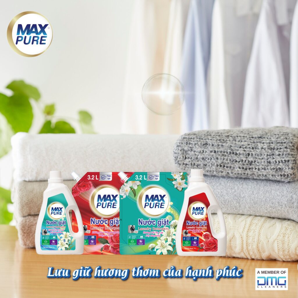 Dùng đúng lượng nước giặt là điểm quan trọng trong cách giặt quần áo thơm lâu bằng máy giặt