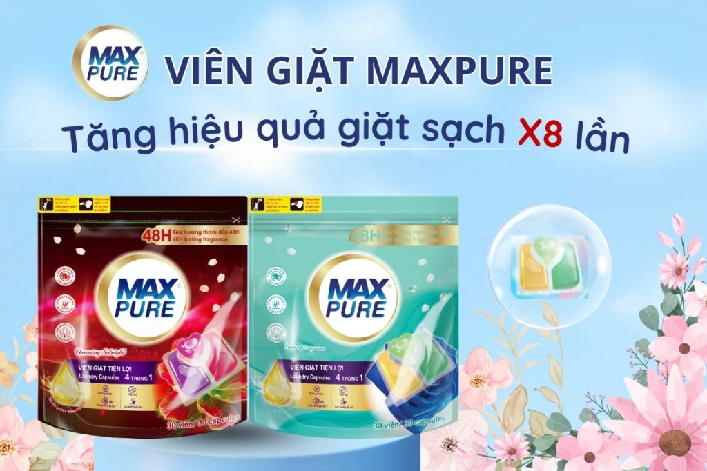 Hướng dẫn sử dụng viên giặt Maxpure đúng cách