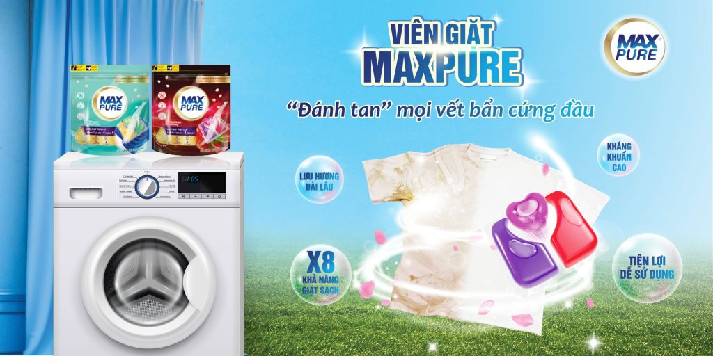 Viên giặt chia sẵn giúp thao tác giặt giũ gọn hơn.