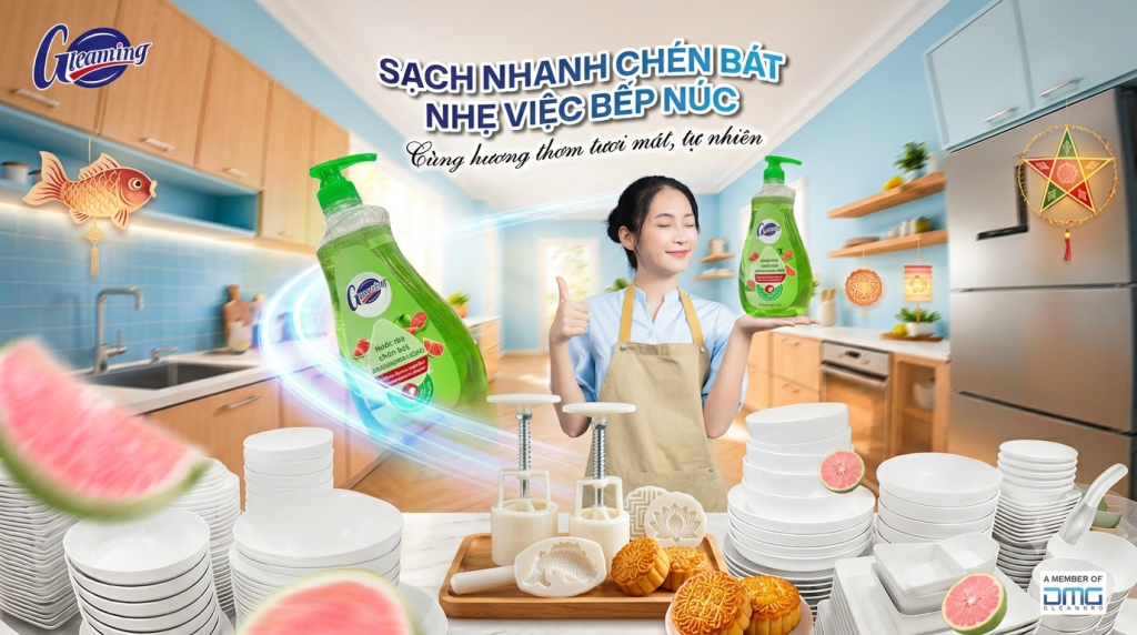 bàn chải mềm làm sạch khe hoa văn khuôn bánh Trung thu