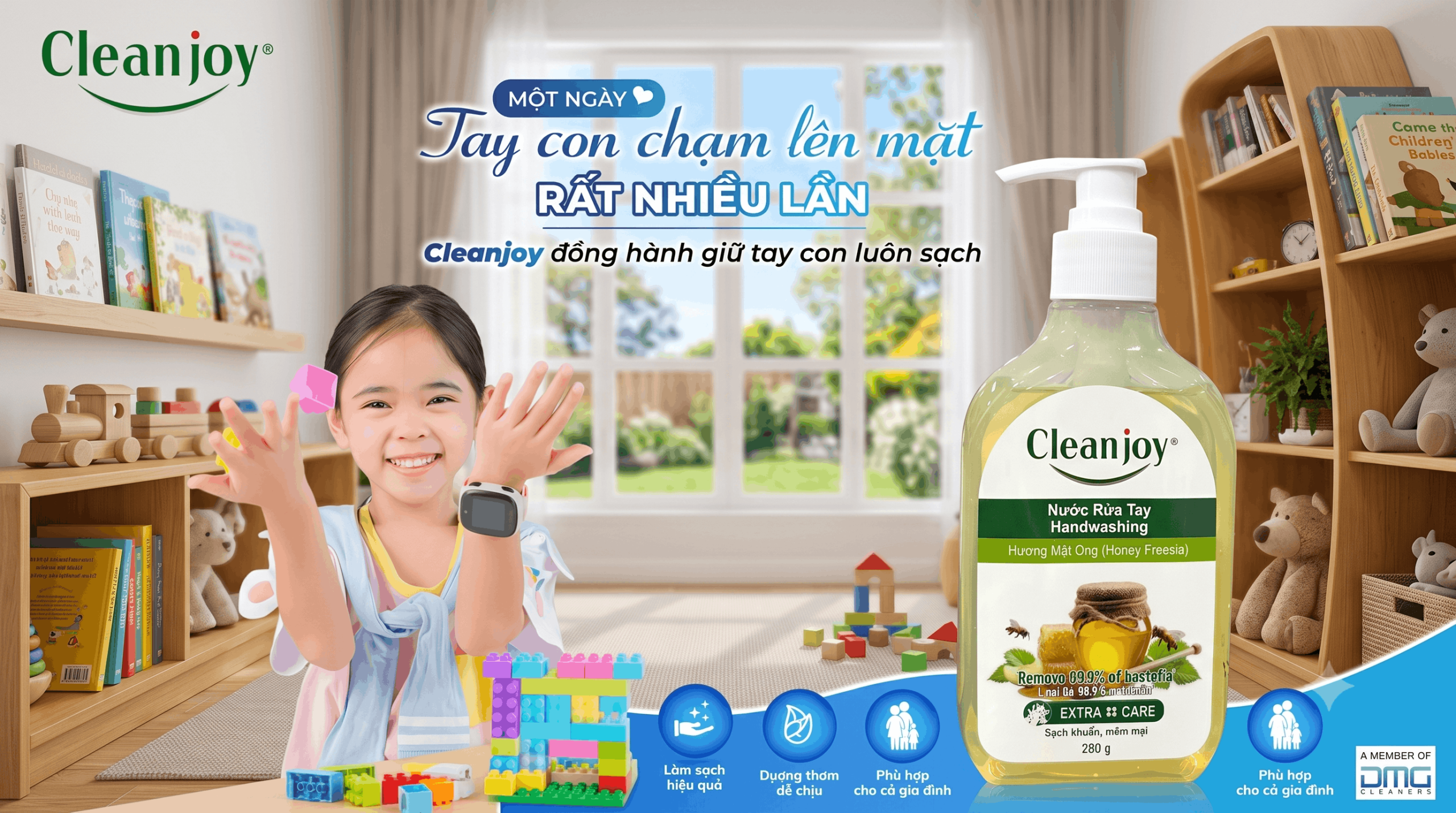 tiêu chí chọn nước rửa tay cho trường mầm non